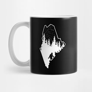 Maine Bigfoot State Gift Mug